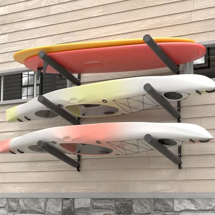 FitiRoker Heavy-Duty Kayak Wall Rack, 200 lb Per Level, 2-4 Tier