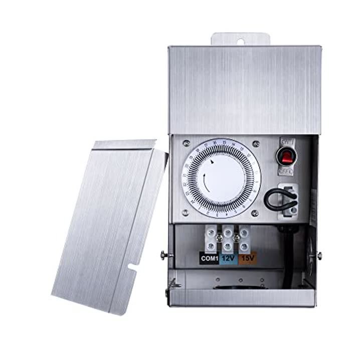 Gardenreet 75W Low Voltage Transformer with Mechanical Timer