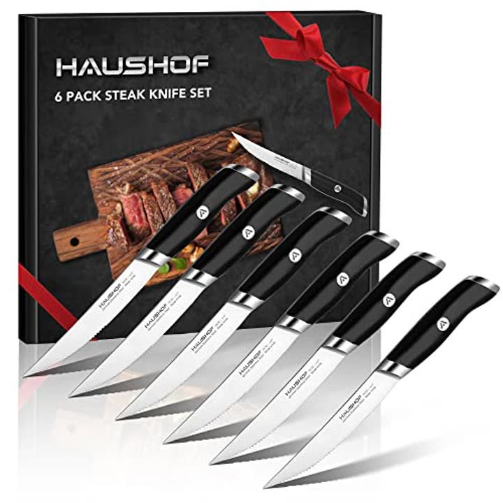 HAUSHOF 6-Piece Steak Knife Set