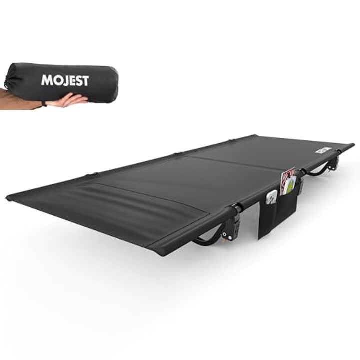 Mojest Ultralight Camping Cot for Adults - Portable Folding Camping Bed
