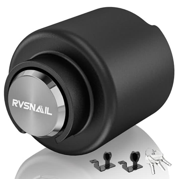 RVsnail Trailer Lock Fits 2" and 2 5/16
