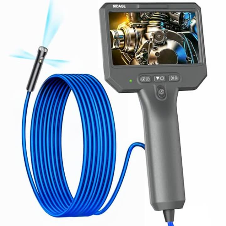 Triple Lens Inspection Endoscope Camera with Light