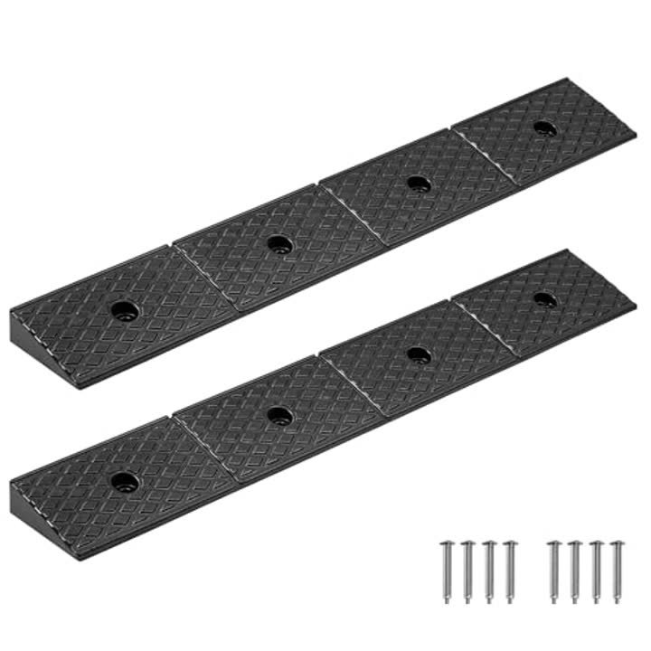 VEVOR 2 Pack Rubber Curb Ramp