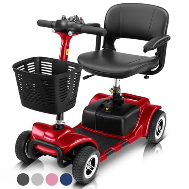 Vive 4 Wheel Mobility Scooter - Electric Powered Wheelchair Device