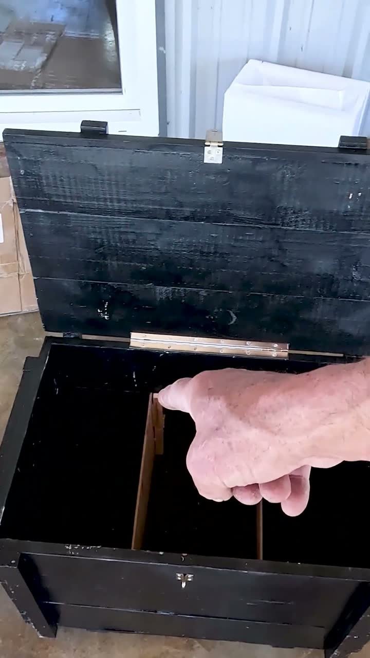Dude RV pointing inside the open chest from the KACOLA video